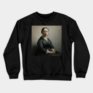 Inclusive Masterpiece: Whistler's Mother World Down Syndrome Day Crewneck Sweatshirt